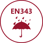 EN 343 - Protecção contra a chuva
