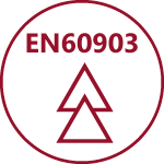 Luvas que são manufacturadas e aprovadas de acordo com a norma europeia 60903, são as únicas luvas que devem ser usadas quando há riscos de choques eléctricos.