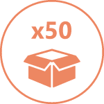 Vendido em Caixa/Bolsa de 50 unidades