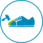 Reforço em TPU na biqueira